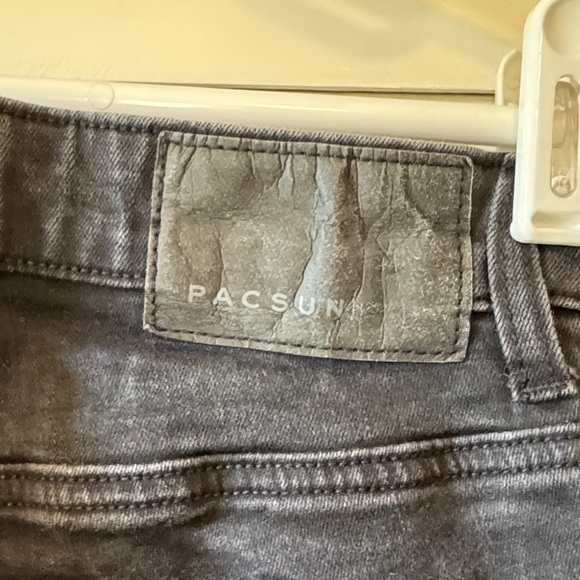 PacSun Men’s  Black Stacked Skinny Denim Jeans 31 x 32 USED - Picture 8 of 10